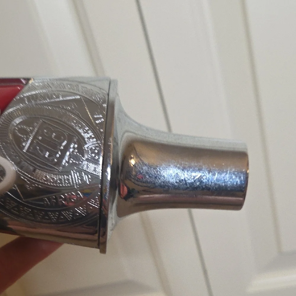 Budweiser Red and Silver Tap Handle